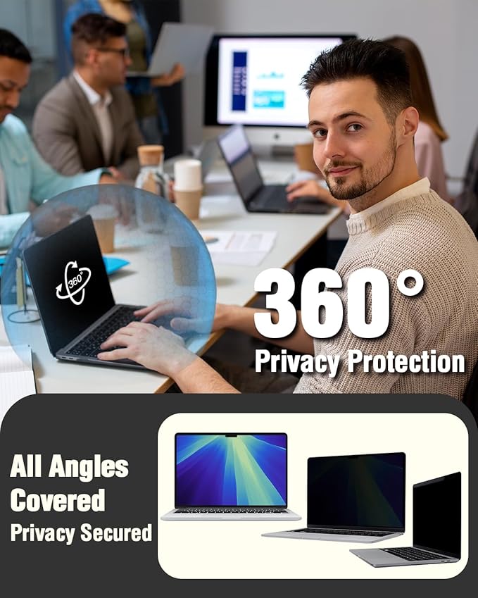 F FORITO Magnetic Privacy Screen Protector Compatible - Image 3