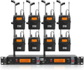 XTUGA RW2080 Wireless in Ear Monitor System 8 Bodypacks UHF IEM System by XTUGA
