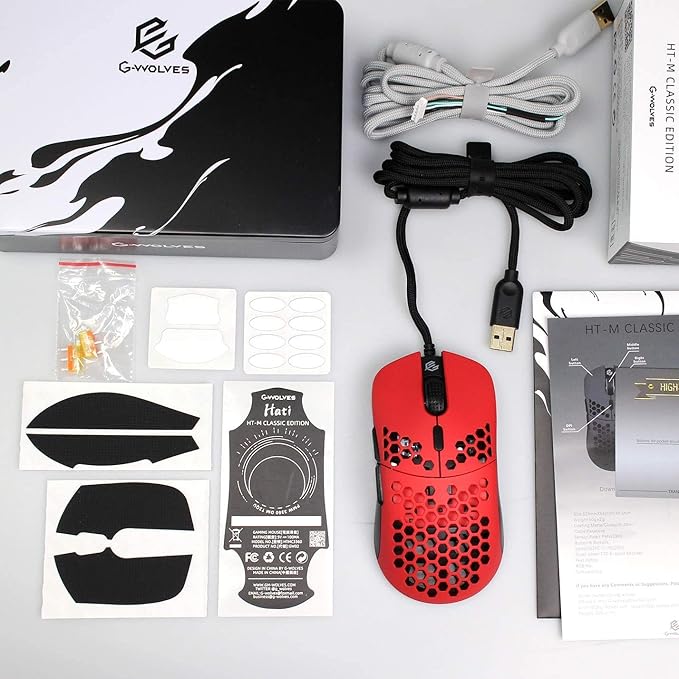 G-Wolves Hati HTM/HT-M Medium 56g Ultra Lightweight Honeycomb Wired Gaming Mouse - Image 2