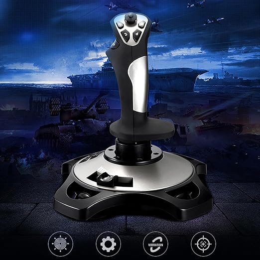 XUMIUZIY PC Flight Joystick Control, USB Wired Flight Stick - Image 3