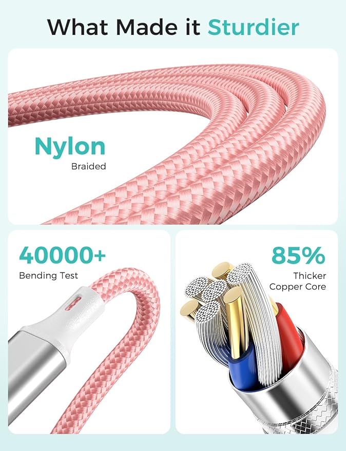2Pack Travel Essentials Multi Charging Cable - Image 4