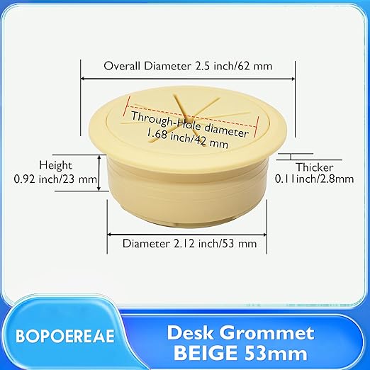 Desk Grommet 2-1/16", Desk Hole Cover - Image 8