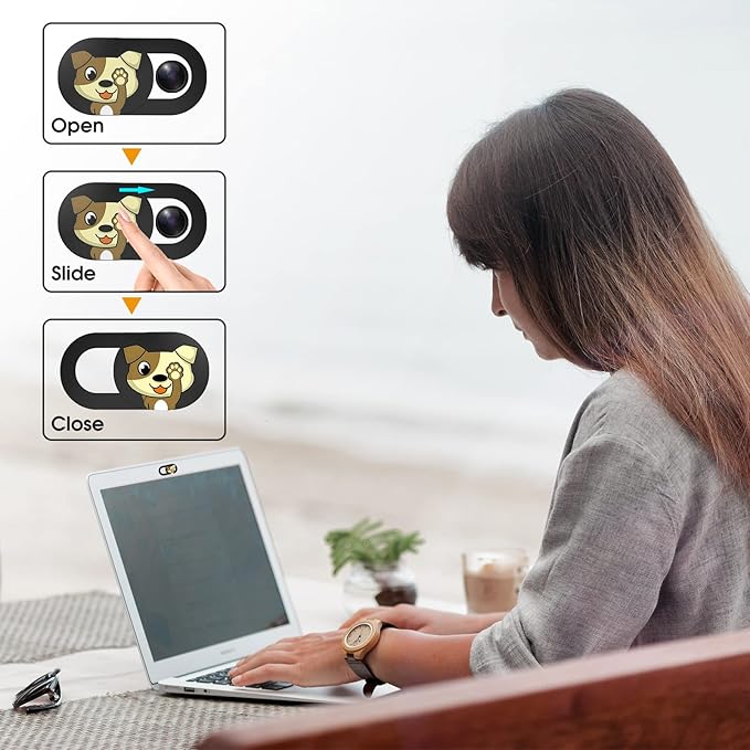 Laptop Camera Cover Slide Cute-6PCS, Webcam Cover Slide - Image 5