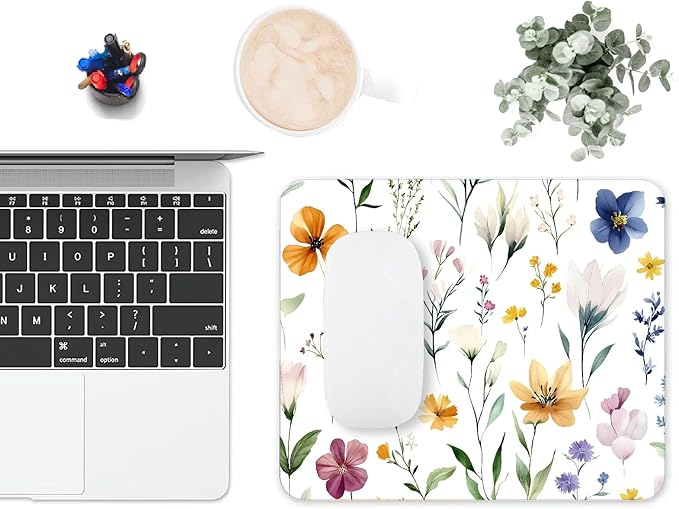 Mouse Pad, Cute Wildflowers Flowers Mouse Pads - Image 6