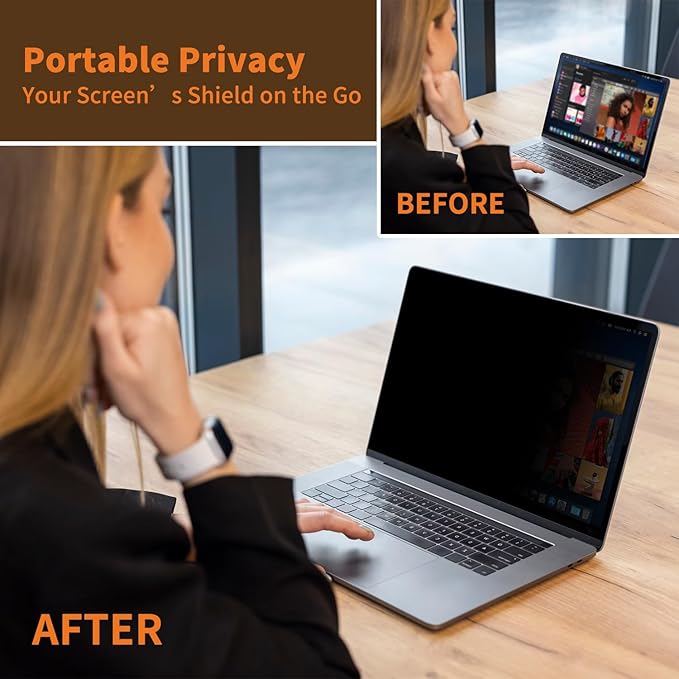 Privacy Screen for MacBook Pro 14 Inch, Removable Anti-Spy Filter for Mac Pro - Image 5