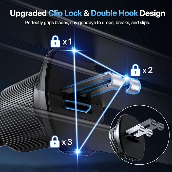 Miracase Phone Holders for Your Car, Universal Cell Phone Car Mount, 3-in-1 - Image 3
