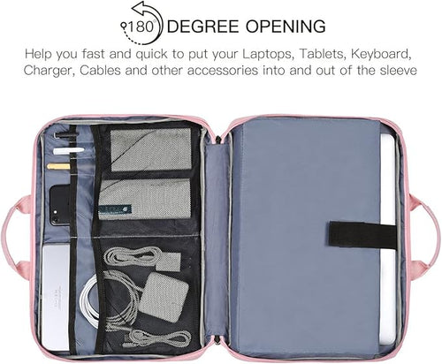 11.6-12.9 Inch Laptop Bag Sleeve Women Ladies TSA Travel Briefcase - Image 2