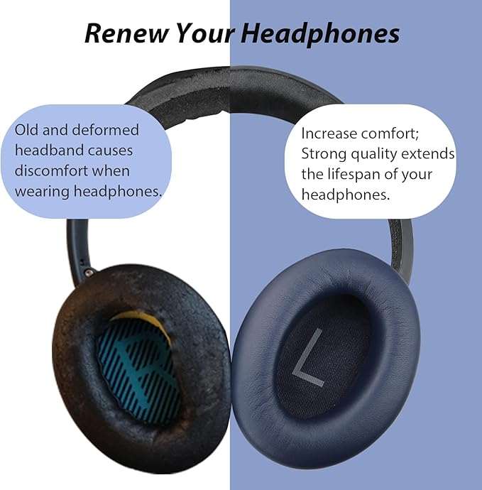Headband Pad for Bose QuietComfort 45 QC45 QC35II QC35, Headband Cushion Cover - Image 5