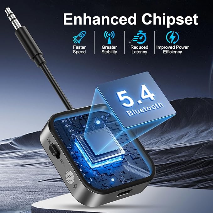 2025 Pro Bluetooth 5.4 Transmitter Receiver, 2-in-1 Wireless Audio Adapter - Image 7