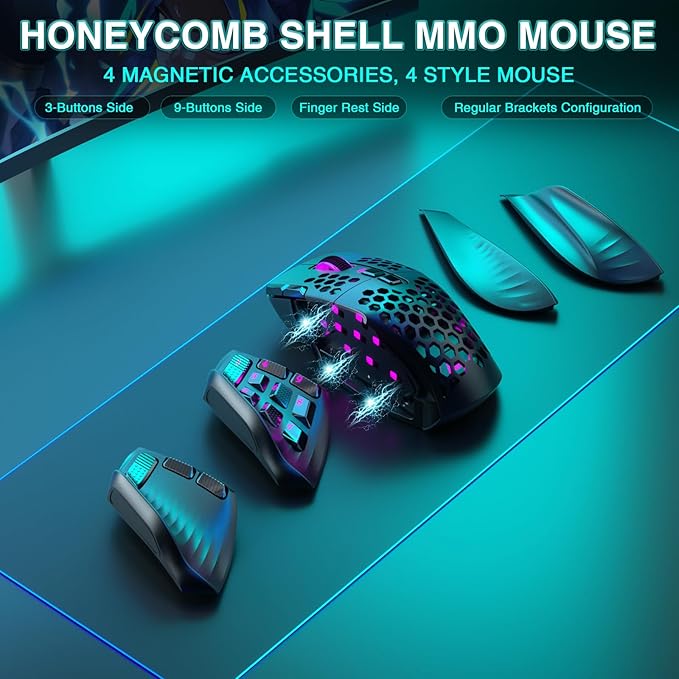 SM809 Pro Wireless MMO Gaming Mouse - Image 7