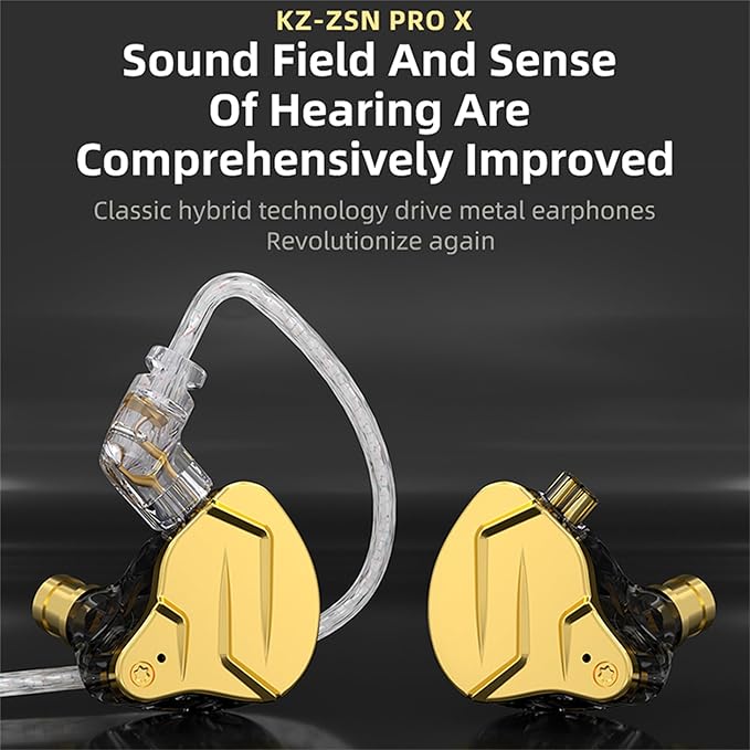 KZ ZSN PRO X Gaming Earbuds in Ear Monitor Headphones, High Fidelity IEMS - Image 2