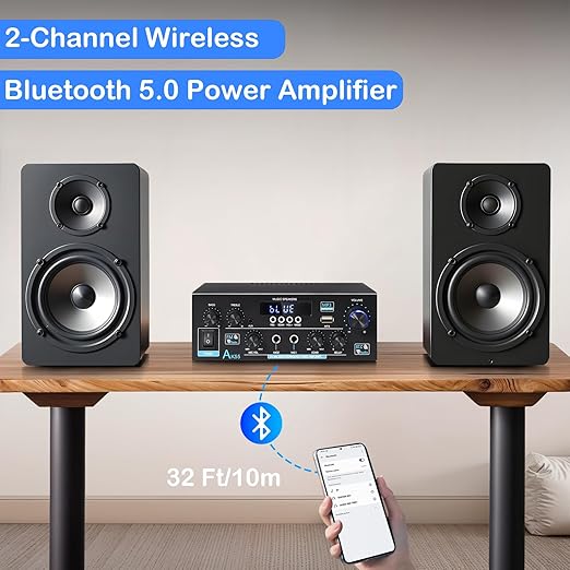 AK55 Stereo Amplifier Home Audio - Image 2