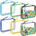 Sanwuta 6 Packs Toy Storage Bags, PVC Organizing Case Bags by Sanwuta