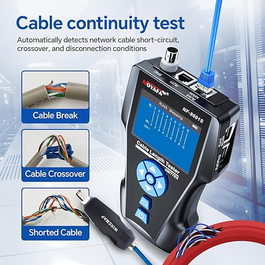 NOYAFA NF-8601S Network Cable Tester, Ethernet Tester Cable - Image 7