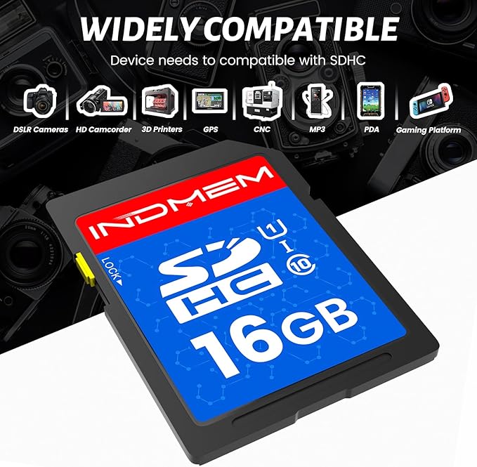 INDMEM SD Card 16GB, High-Speed Secure Digital Cards - Image 7