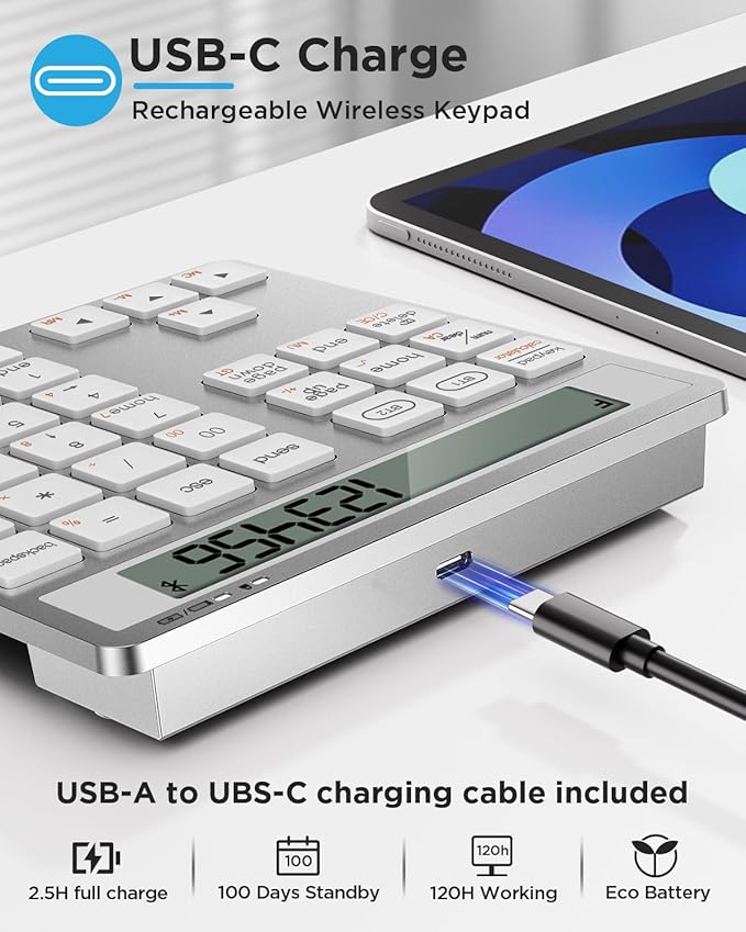 Rechargeable Wireless Number Pad - Image 2