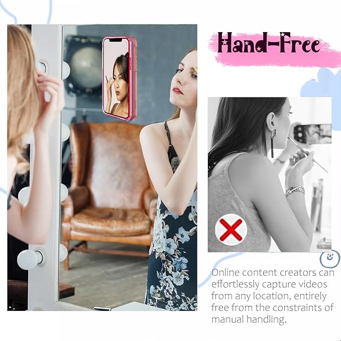 Silicone Suction Phone Case Mount, Non Slip Sticky Phone Grip - Image 5