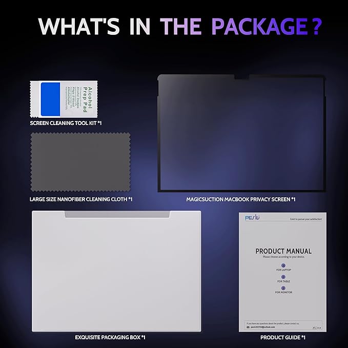 Privacy Screen for 13 Inch Surface Pro 11/10/9/8/X, MagicSuction™ Removable - Image 8
