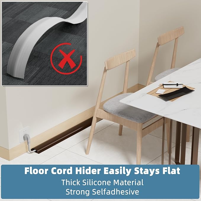 6ft Side Buckle Floor Cord Cover - Image 4