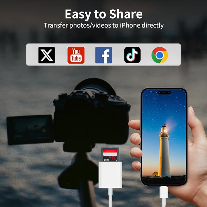 USB C to SD Card Reader, 2-in-1 Type C to SD & TF Memory Card Reader Adapter - Image 6