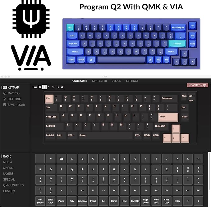 Keychron Q2 Wired Custom Mechanical Keyboard, QMK/VIA Programmable Macro - Image 2