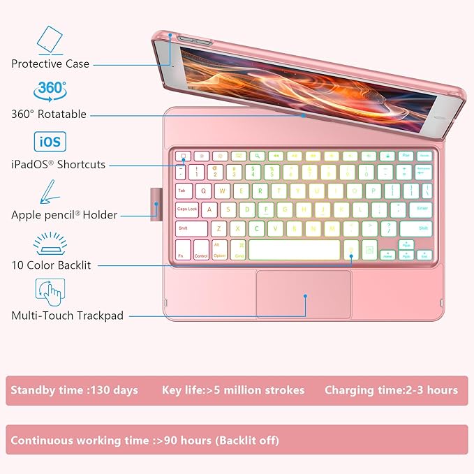 Keyboard Case for iPad 10.2 - Image 3