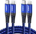 USB C to Lightning Cable 6FT 2Pack Apple MFi Certified iPhone Fast Charger Type by OHBOX