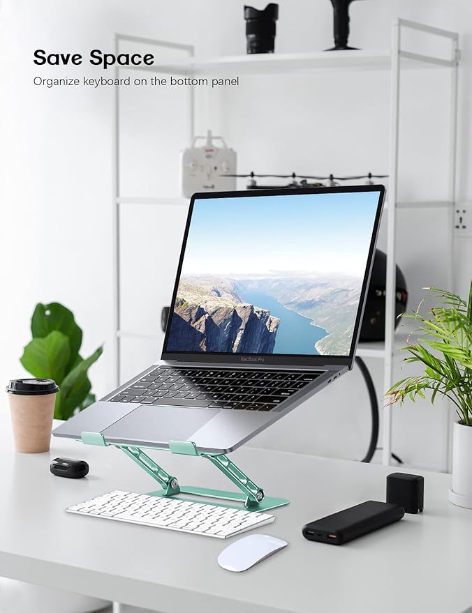 Adjustable Laptop Stand for Desk, Portable Laptop Stand Holder and Riser - Image 3