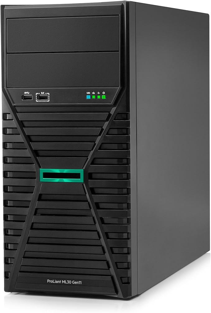 Hewlett Packard Enterprise ProLiant ML30 Gen11 Tower Server w/one Intel Xeon - Image 2