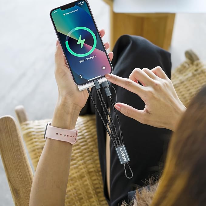 Short 8inch 3 in 2 Multi Charging Cable - Image 3