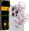 beuxece for 6 Pack iPhone 15 Pro/iPhone 15 Pro Max Camera Lens Protector 9H by Beuxece