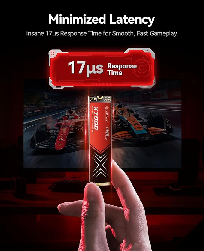 ORICO X7000 2TB NVMe SSD for Gaming, 7400MB/s Read Speed, 17μs Response Time - Image 5