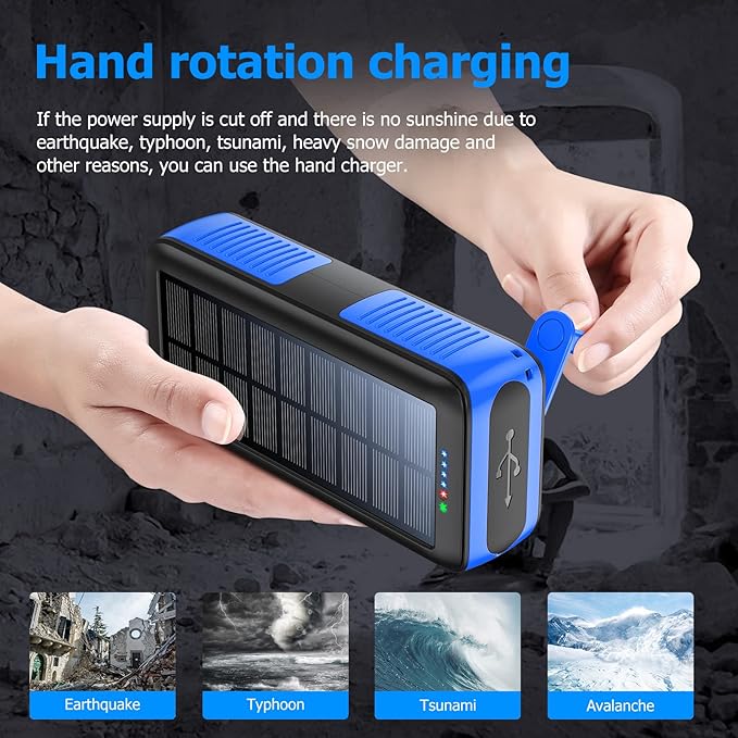 Solar Charger Power Bank 63200mAh, Portable Charger - Image 5