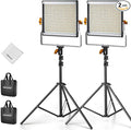 Neewer 2 Pack Dimmable Bi Color 480 LED Video Light Kit by Neewer