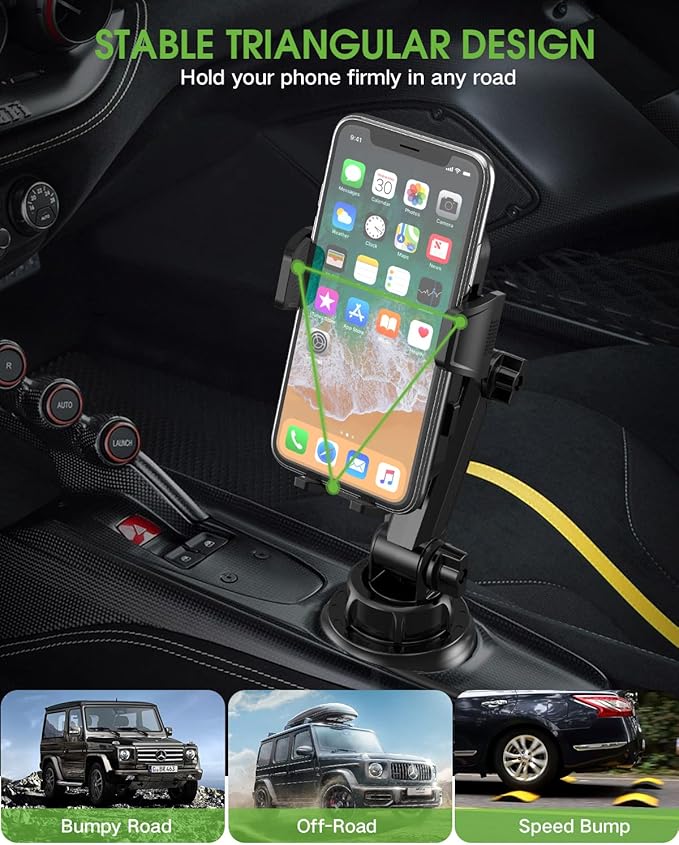 2025 Upgraded Cup Phone Holder for Car, Universal No Shaking Cup Holder Phone - Image 7