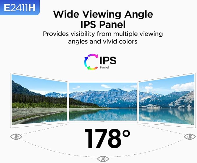 KOORUI 24 inch Monitor 120Hz, Full HD 1920 * 1080p IPS Ultra-Thin Computer - Image 5