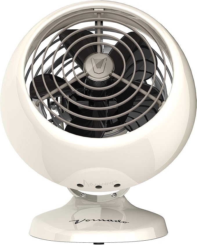 Vornado VFAN Mini Classic Personal Vintage Air Circulator Fan, Vintage White- - Image 7