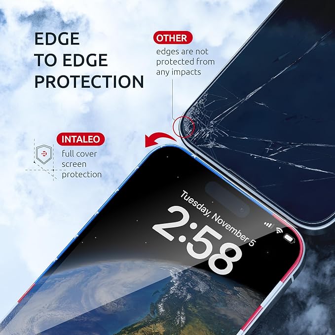 15 Pro Screen Protector for iPhone – USA Flag & Black Frame Design - Image 7