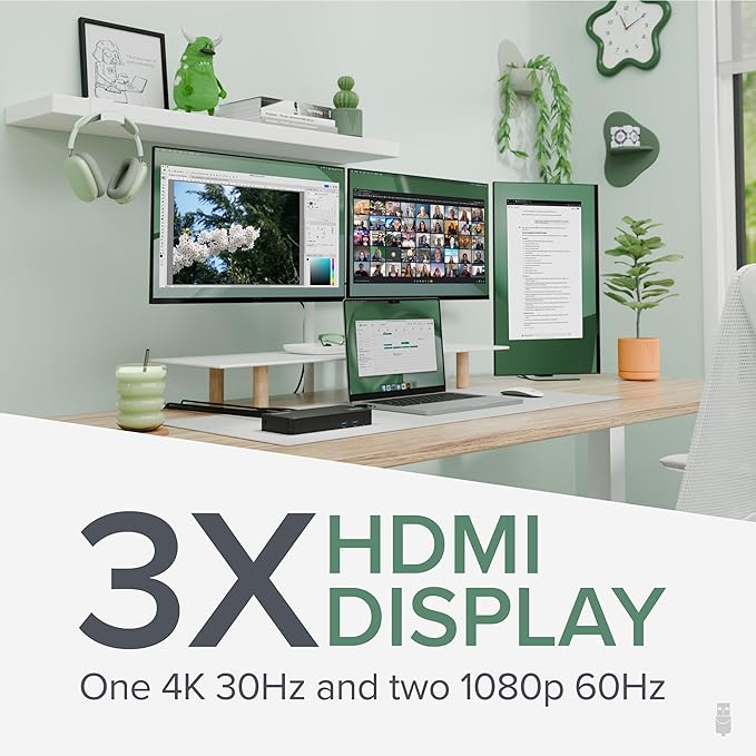 Plugable USB C Triple Display Docking Station - Image 3