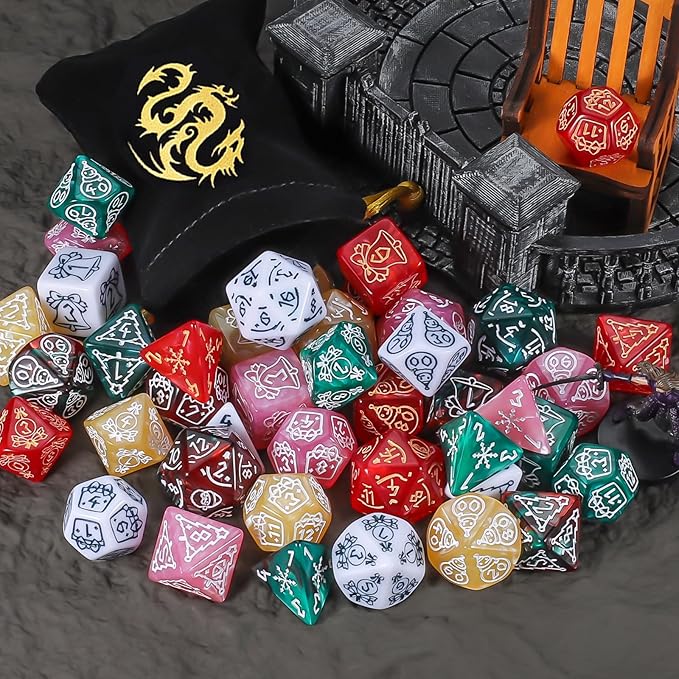 CiaraQ Polyhedral Dice Set, 6 Colors - Image 8