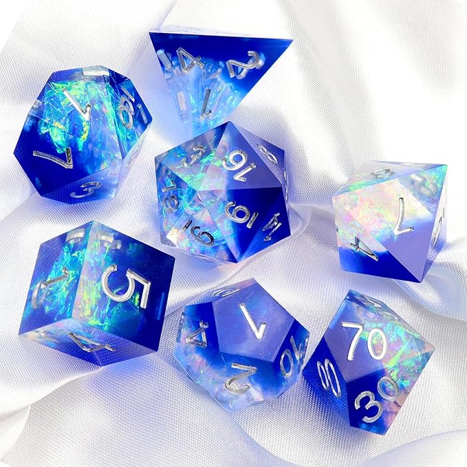 Haxtec DND Dice Set Sharp Edge Resin Dice - Image 6