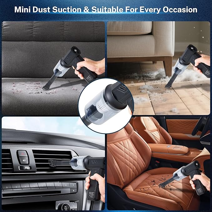2-in-1 Electric Compressed Air Duster & Car Vacuum Cleaner - Image 5
