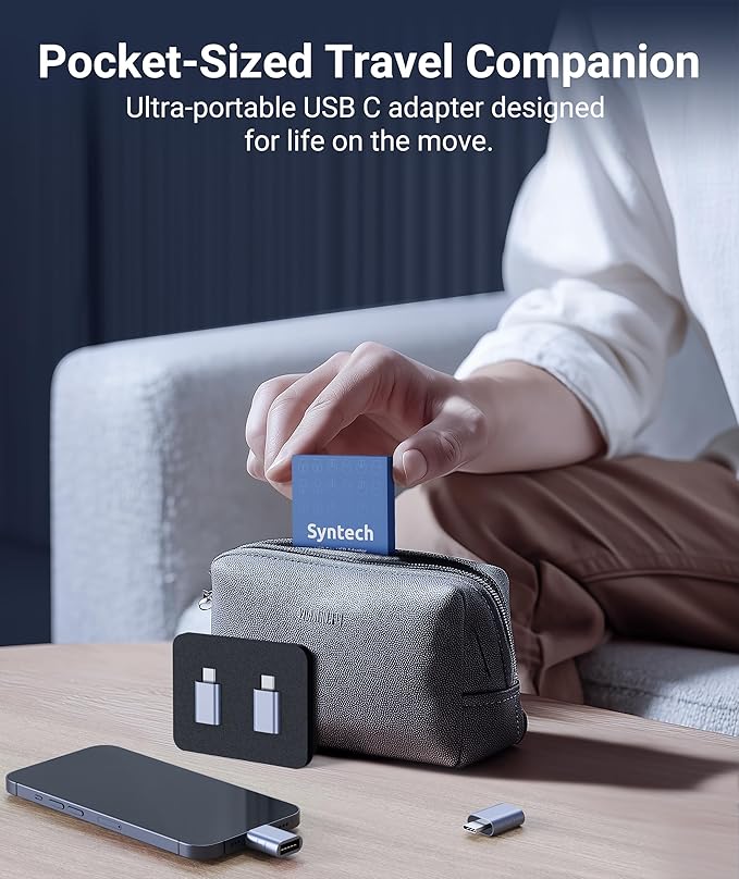 Syntech USB C Male to USB3 Female Adapter Compatible - Image 8
