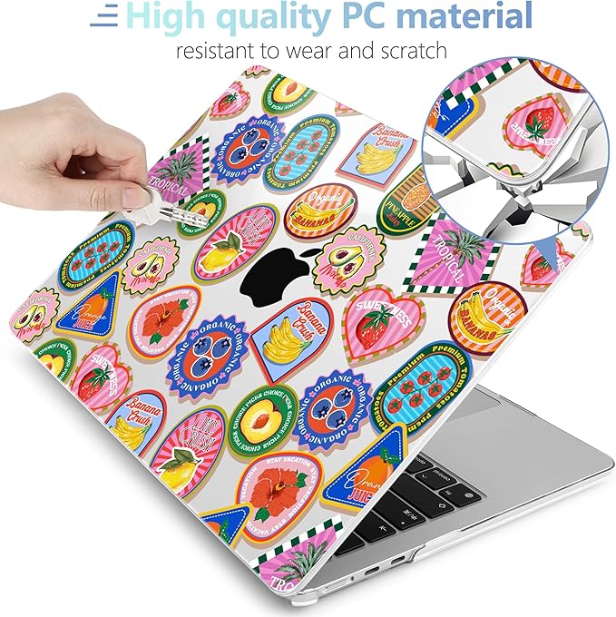 MEEgoodo Case for MacBook Air M4/M3/M2 13.6 inch 2025 2024 2022, Fit Model - Image 4