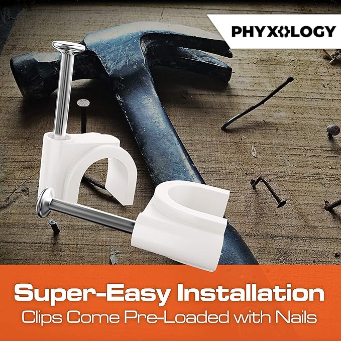 Pro-Grade, Cable Clips with Steel Nails 4mm - 14mm Wire Holders and Tacks in 9 - Image 7