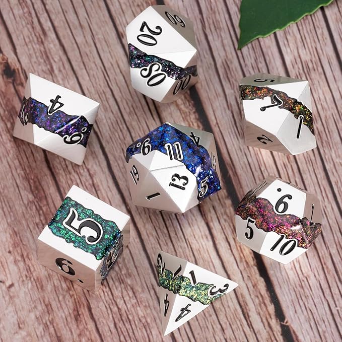 Polyhedral Metal Dice Set - Image 4