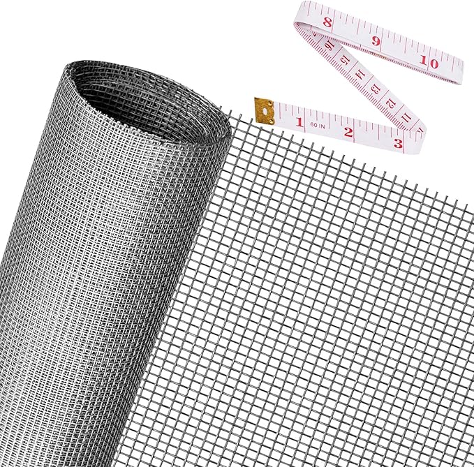 Replacement Window Screens, 59X106 Inch Durable Window Screen Mesh by Ouskr