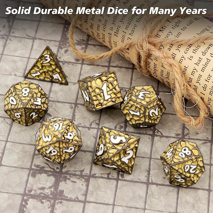 PJOY Metal D&D Dice Set for Dungeons and Dragons Dice - Image 9
