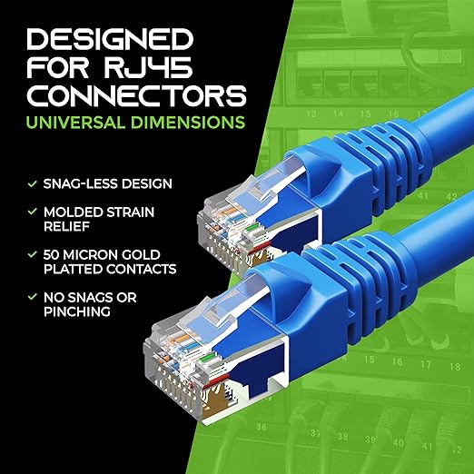 GearIT 24-Pack, Cat5e Ethernet Patch Cable 0.5 Feet - Image 7
