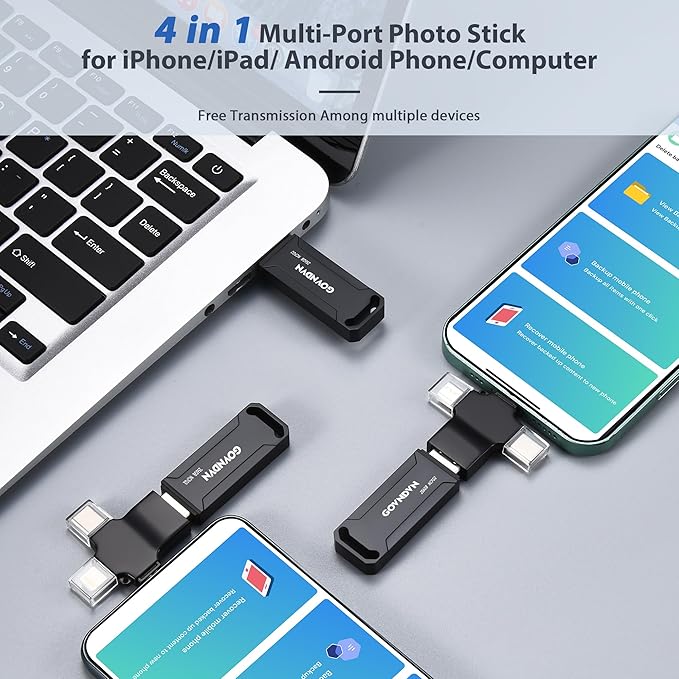 Photo Stick 256GB Real Capacity iStore Pro, 4-in-1 Auto Backup All Devices - Image 4